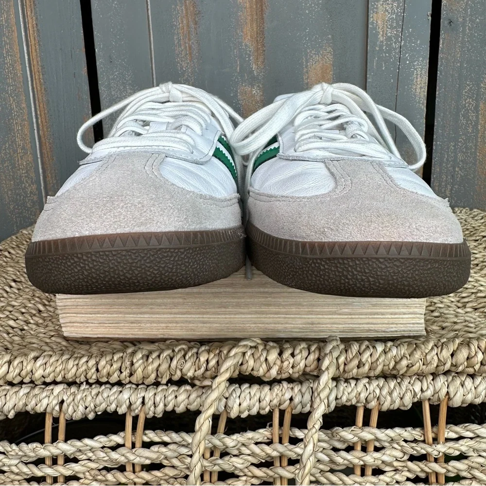 Adidas Samba OG Leather Sneaker Green Sz M 10.5/W 11.5 - Picture 8 of 13